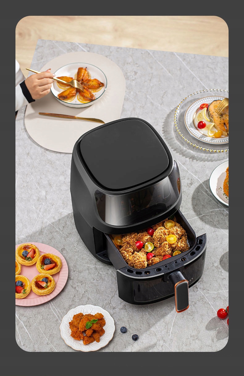 FRYTKOWNICA BEZTŁUSZCZOWA AIR FRYER LINBOX CZARNA Kod producenta FRYTOWNICA BEZTŁUSZCZOWA AIR FRYER 5L