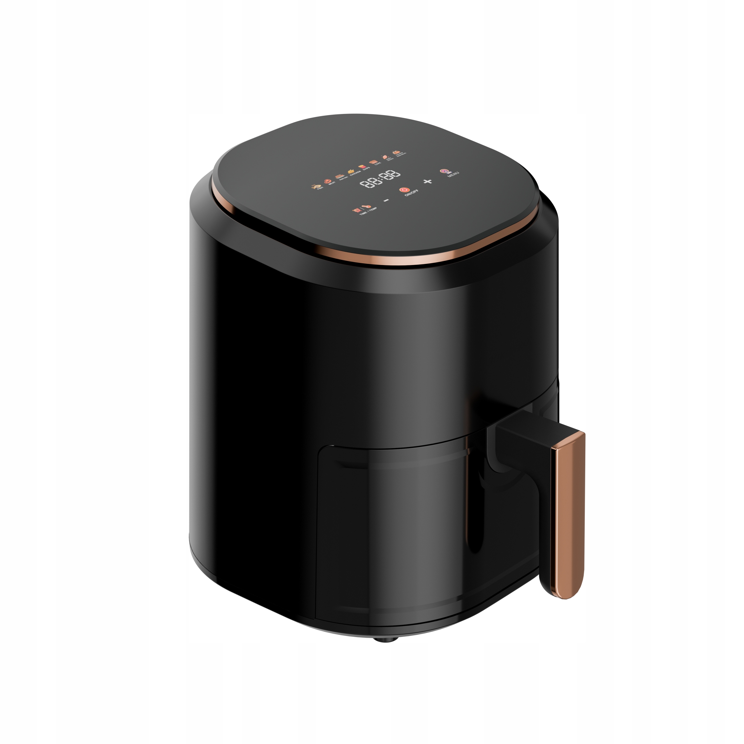 FRYTKOWNICA BEZTŁUSZCZOWA AIR FRYER LINBOX KOLOROWE IKONY CZARNA Marka Linbox